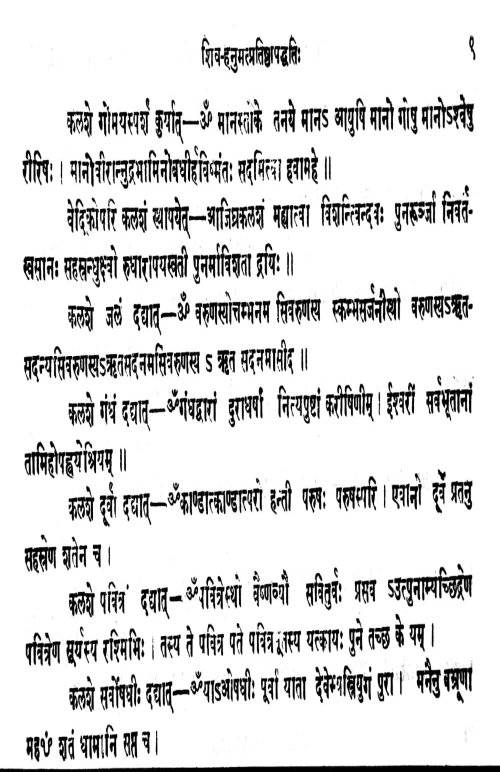 Sivahanumatpratistha Paddhati (Samksipta)